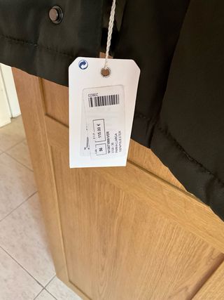 Parka verde militar nueva con etiqueta