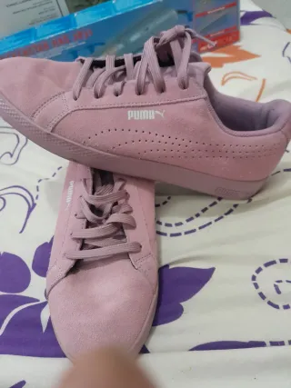 Zapatillas Puma Ante Rosa/Morado