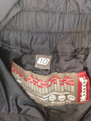 Pantalón Esquí Snow Billabong Ilio 10 NUEVO