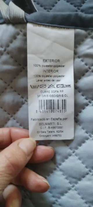 Copridivano grigio scuro