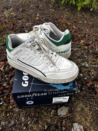 Sneakers uomo Goodyear bianche e verdi taglia 40