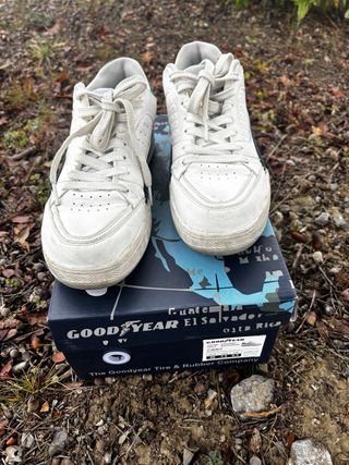 Sneakers uomo Goodyear bianche e verdi taglia 40