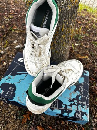 Sneakers uomo Goodyear bianche e verdi taglia 40