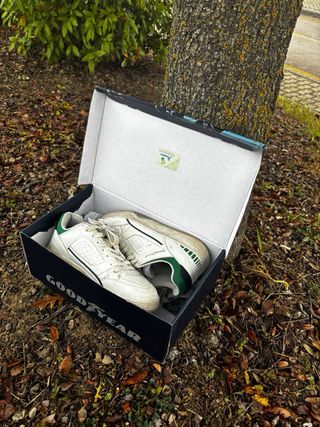 Sneakers uomo Goodyear bianche e verdi taglia 40