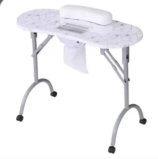Mesa de uñas plegable con aspirador