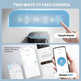 Deumidificatore Smart 25L 50m2 Silenzioso App TOUC