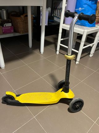 Patin infantil 3 ruedas amarillo