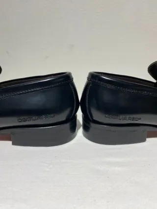 Mocasines de piel de Dsquared2 en color negro