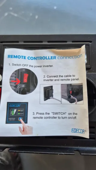 Inversor EDECOA 1000W/2000W Onda Pura