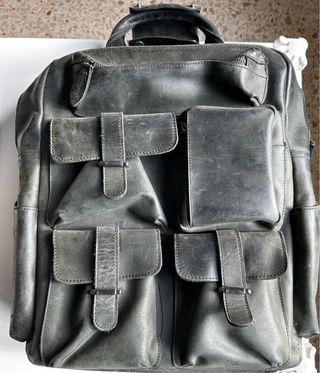 Mochila S-Zone Cuero Portátil Gris