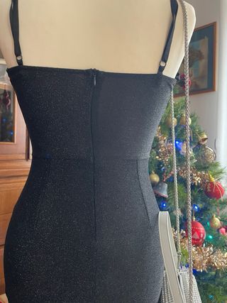 Tubino Lurex Nero Corto