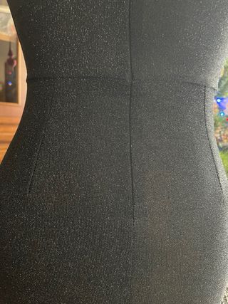 Tubino Lurex Nero Corto