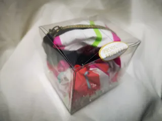 Conjunto Pulsera Monedero y Coletero Multicolor