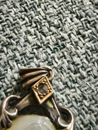 Colgante Plata Modernista Blanco