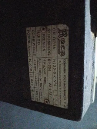 Caldera de leña o gasoil