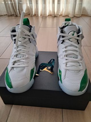 Zapatillas Jordan Jumpman Blancas y Verdes