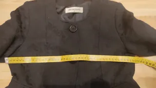 Abrigo vintage italiano negro