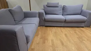 Coppia divani Gaggioli grigio chiaro