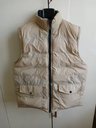 Piumino smanicato blu size L