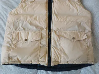 Piumino smanicato blu size L