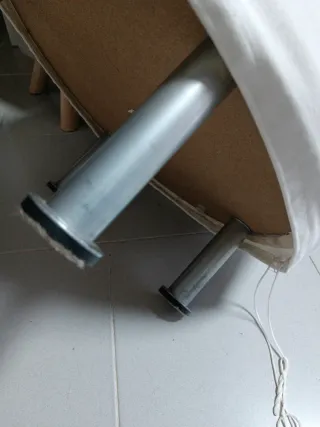 Puf redondo IKEA blanco