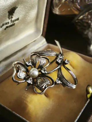 Broche Flor Perla