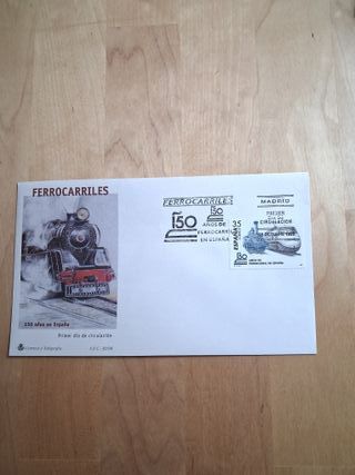 4 Sobres 1er Día Ferrocarriles