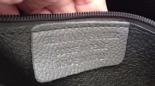 Borsa secchiello vera pelle grigia tracolla