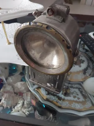 Linterna minero antigua auténtica