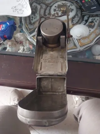 Linterna minero antigua auténtica