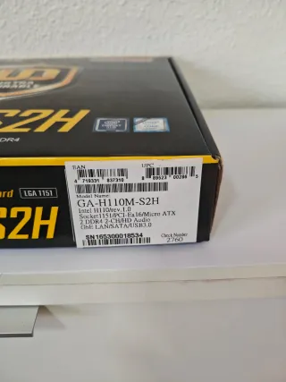 Procesador Intel i5-7400+ Placa Base Gigabyte H110