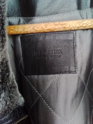 OCASION Chaquetón piel cerdo para caballero  Negro