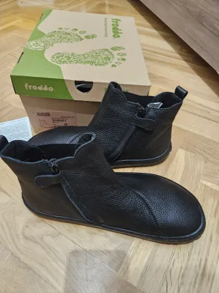 Botas Froddo Piel Negra Talla 39 Barefoot Nuevas