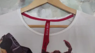 Camiseta estampada oversize M algodón Barrio Santo