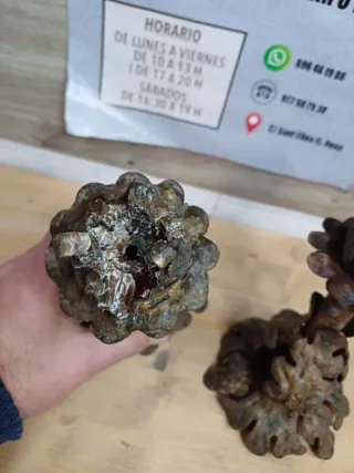 ANTIGUOS CANDELABROS DE FORJA