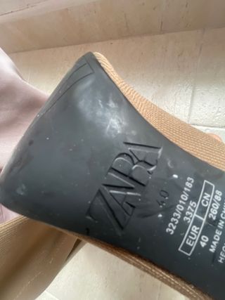 Botín Zara elástico tacón bloque