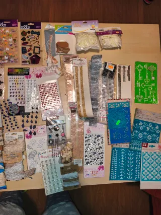 Lote(1).Material Scrapbooking Adornos Manualidades