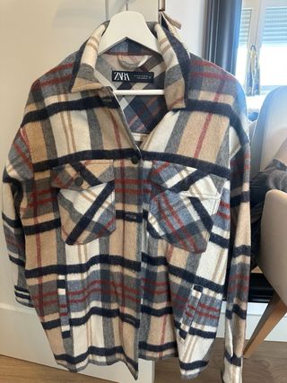 Sobrecamisa Zara cuadros talla M