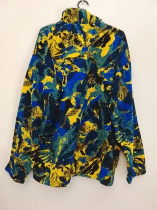 Forro Polar Fila Vintage Estampado Abstracto 90s