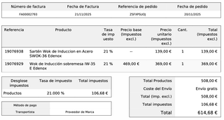 Placa inducción Wok + Sartén Wok EDENOX