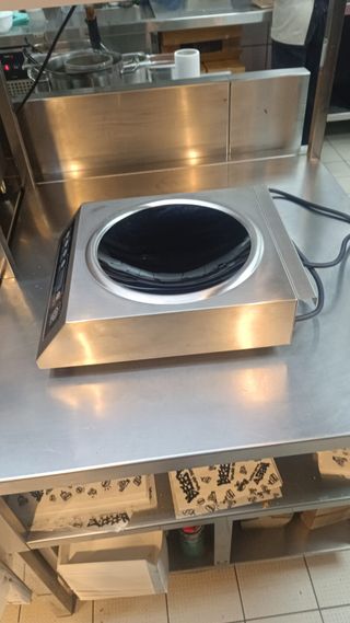 Placa inducción Wok + Sartén Wok EDENOX