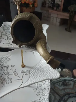 Cenicero Bronce Pipa Antiguo