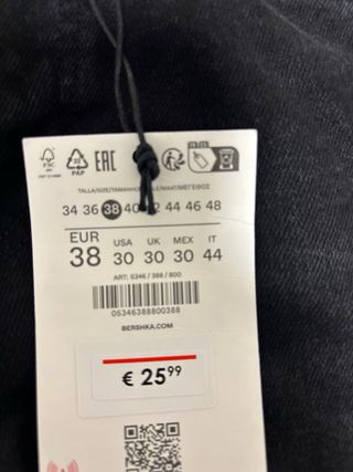 Pantalón vaquero negro