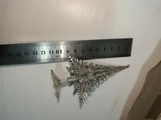 Decorazioni Alberelli Natale Argento Anni 70