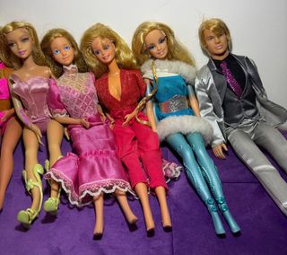 LOTTO 8BAMBOLE BARBIE KEN MATTEL ANNI 70/80 NUOVE