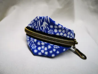 Pulsera monedero y coletero estampado floral