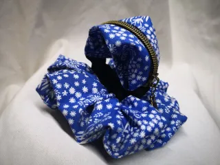 Pulsera monedero y coletero estampado floral