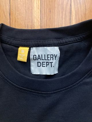 Maglietta a mezze maniche Gallery Dept nera