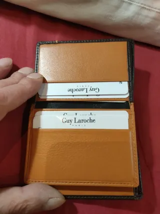 Cartera Guy Laroche Piel Negra Nueva