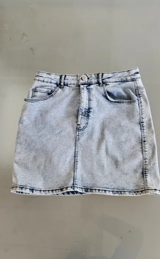 Falda vaquera Zara azul